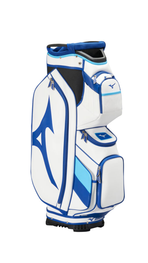 Mizuno Tour Cart Bag White/Blue - Image 4