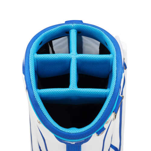 Mizuno Tour Staff Golf Bag - White/Blue Mizuno Tour Staff Golf Bag - White/Blue