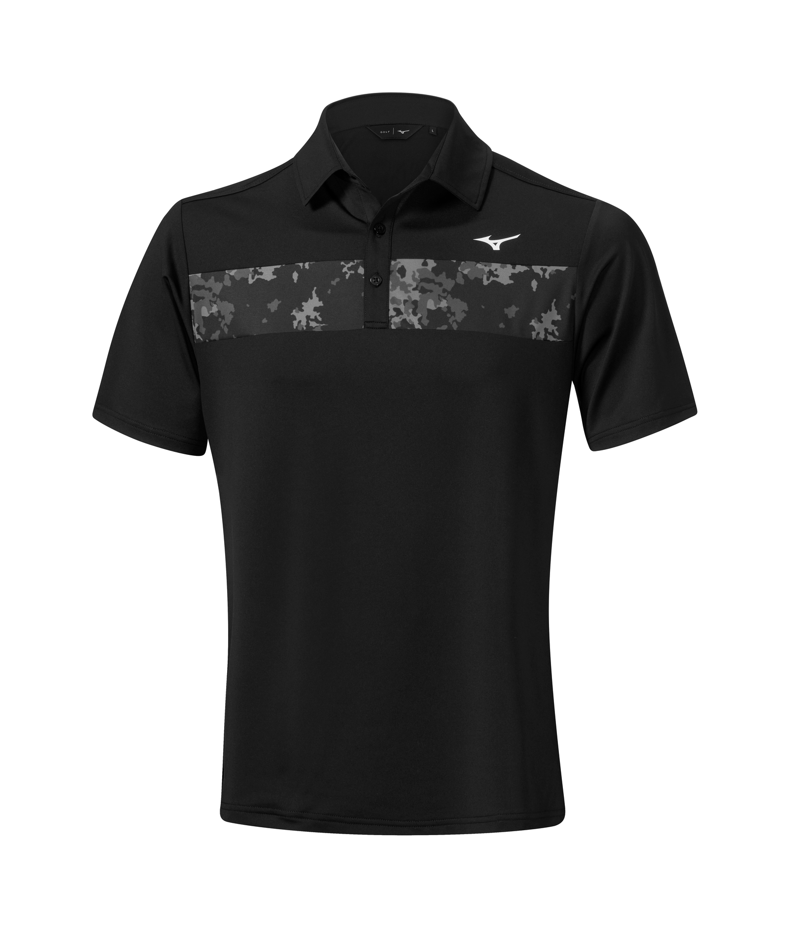 Mizuno Floral Golf Polo Shirt - Black