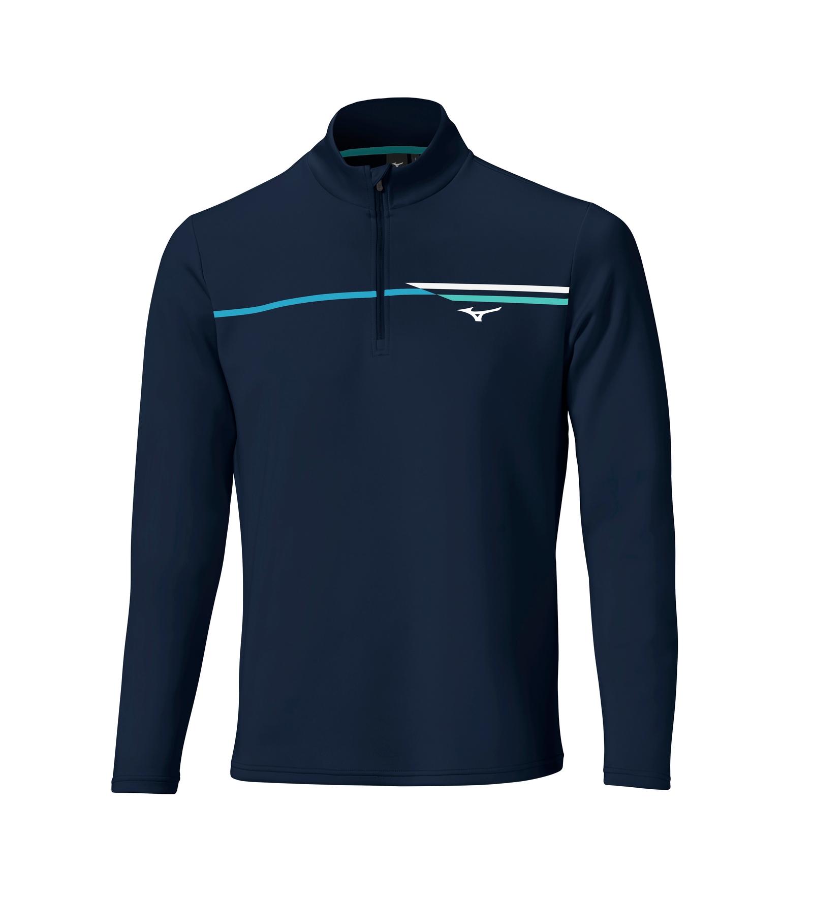 Mizuno Breeze T-Stripe 1/4 Zip Golf Pullover - Red Mizuno Breeze T-Stripe 1/4 Zip Golf Pullover - Red
