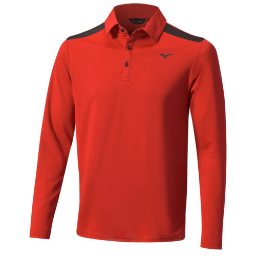 Mizuno Winter Elite L/S Polo Shirt - Image 2