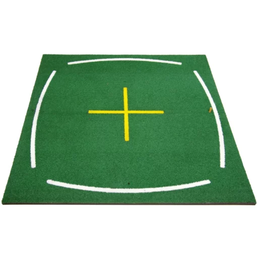 Range mat with teaching markings