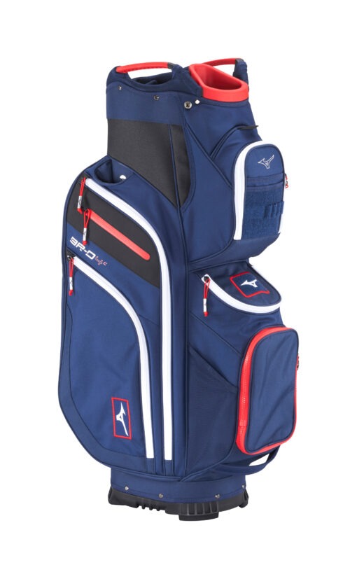 Mizuno BR-D4 Cart Bag Navy/Red - Image 2