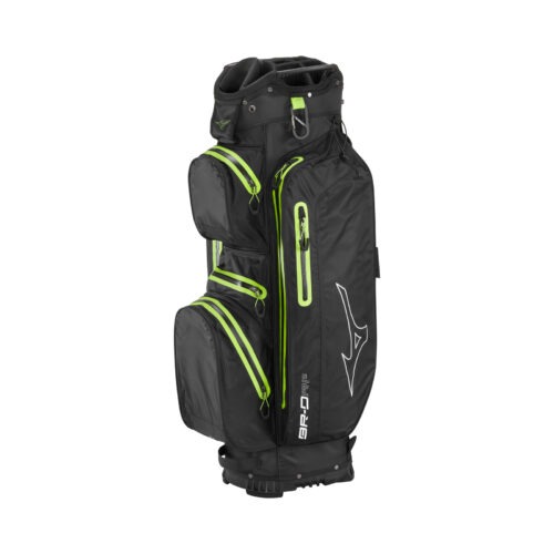 Mizuno BR-DRI Golf Cart Bag - Black/Green Mizuno BR-DRI Golf Cart Bag - Black/Green